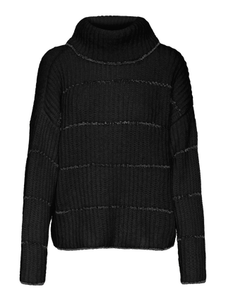 Γυναικεία πλεκτή μπλούζα VMSHILA LS COWLNECK PULLOVER GA VERO MODA 10315460 Black W24/25