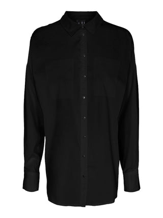 Γυναικείο πουκάμισο VMDEB MERLE LS LOOSE SHIRT VERO MODA 10292835 Black W 23/24