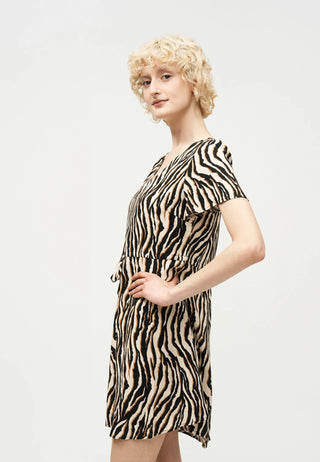 Γυναικείο φόρεμα VMEASY JOY SS SHORT DRESS WVN GA VERO MODA 10307990 OATMEAL SS26