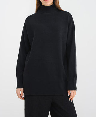 Γυναικεία πλεκτή μπλούζα VMGOLD ART NEW LS LONG HIGHNECK PULLOVER Vero Moda 10332413 Black W25/26