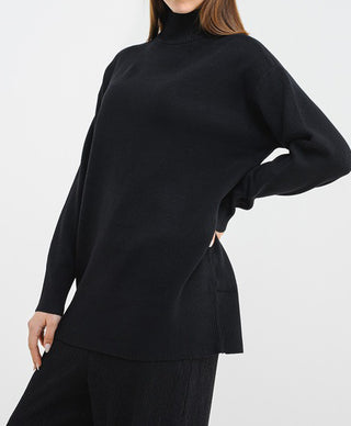 Γυναικεία πλεκτή μπλούζα VMGOLD ART NEW LS LONG HIGHNECK PULLOVER Vero Moda 10332413 Black W25/26