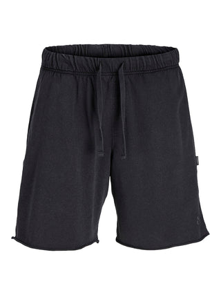 Ανδρική βερμούδα Wide Leg Fit 100% Cotton JPSTBILL JJKIDD WASH SWEAT SHORTS JACK & JONES 12256937 Black S 24