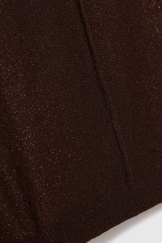 Γυναικεία πλεκτή μπλούζα MOODO Z-SW-4867 BROWN W25/26