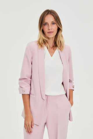 Γυναικείο σακάκι MOODO L-MR-4923 DUSTY PINK SS26
