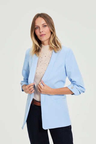 Γυναικείο σακάκι MOODO L-MR-4923 LIGHT BLUE SS26