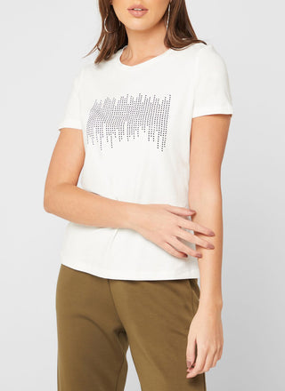 Γυναικείο t-shirt με στράς VERO MODA 10256576