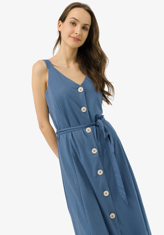 Γυναικείο φόρεμα midi TIFFOSI 10044184 blue