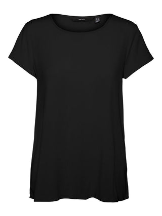 Γυναικείο t-shirt basic curve VERO MODA 10263842 ΜΑΥΡΟ NOOS