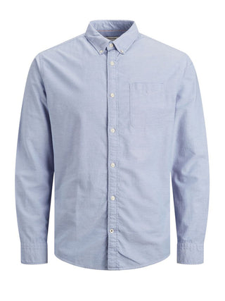 Ανδρικό πουκάμισο slim fit με τσέπη JACK & JONES 12182486 Cashmere Blue NOOS S 24