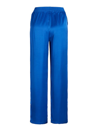 Γυναικείο παντελόνι σατέν με ελαστική μέση JACK & JONES 12200161 ΜΠΛΕ ΡΟΥΑ NOOS