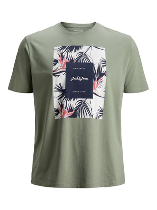 Ανδρικό t-shirt με στάμπα plus size JACK & JONES 12186876