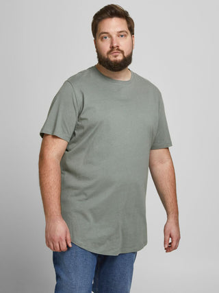 Ανδρική μπλούζα plus size JACK & JONES 12184933 Χακί