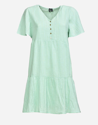 Γυναικείο φόρεμα v-neck κοντό με κουμπιά VERO MODA 10268936 Brook Green