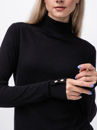 Γυναικεία μπλούζα ζιβάγκο μακρυμάνικη VERO MODA 10248740 ΜΑΥΡΟ