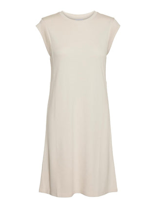 Γυναικείο φόρεμα VMEVERLY SL O-NECK SHORT DRESS VERO MODA 10288993 Birch
