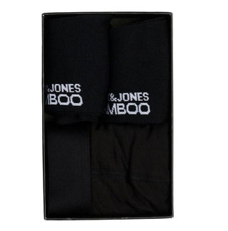 Ανδρικό μποξεράκι bamboo 3 pack gift box JACK & JONES 12198875 ΜΑΥΡΟ NOOS