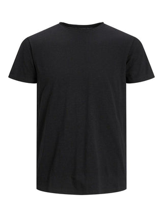 Ανδρικό t-shirt basic crew neck JACK & JONES 12211339 ΜΑΥΡΟ