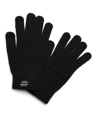 Ανδρικά γάντια αφής πλεκτά 2-pack  JACK & JONES 12183168 ΜΑΥΡΟ