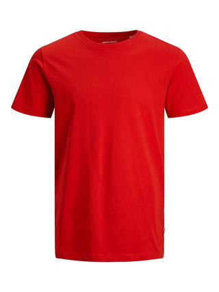 Ανδρική μπλούζα ORGANIC BASIC TEE O-NECK plus size JACK & JONES 12158482 ΚΟΚΚΙΝΟ NOOS