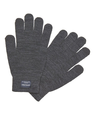 Ανδρικά γάντια αφής πλεκτά JACK & JONES 12158446 Dark Grey Melange