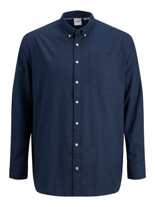Ανδρικό πουκάμισο plus size JACK & JONES 12190444 Navy Blazer NOOS