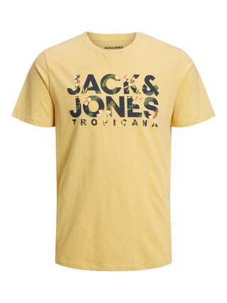 Ανδρικό t-shirt JJBECS SHAPE TEE SS CREW NECK JACK & JONES 12224688 Jojoba S23