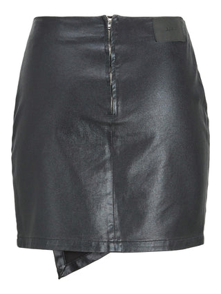 Γυναικεία φούστα mini δερμάτινη JJXX 12222380 Black Denim