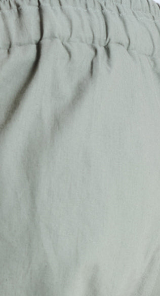 Ανδρικό παντελόνι λινό με δέσιμο στο πλάι P/COC P-1602 ΧΑΚΙ S23