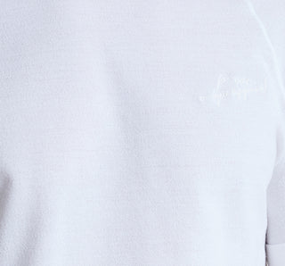 Ανδρική μπλούζα κοντομάνικη με κέντημα στο στήθος P/COC P-1657 ΛΕΥΚΟ