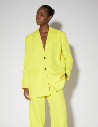 Γυναικείο σακάκι blazer oversize SOMETHINGNEW VERO MODA 10285127 Blazing Yellow