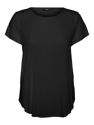 Γυναικεία μπλούζα κοντομάνικη o-neck VERO MODA 10248152 ΜΑΥΡΟ NOOS