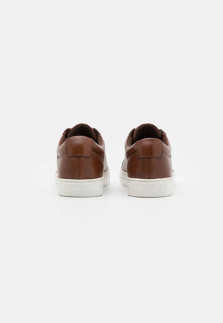 Ανδρικά sneakers δερμάτινα JACK & JONES 12202588 Cognac