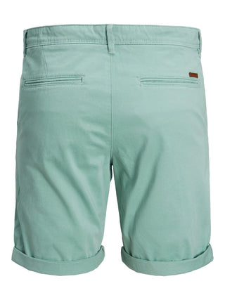 Ανδρική βερμούδα chino JPSTBOWIE JJSHORTS SOLID JACK & JONES 12165604 Granite Green S23