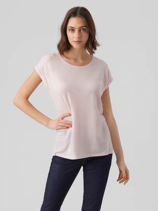Γυναικεία μπλούζα κοντομάνικη VERO MODA 10284468 Parfait Pink NOOS