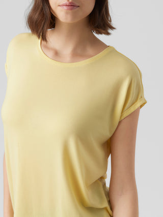 Γυναικεία μπλούζα κοντομάνικη VERO MODA 10284468 Lemon Meringue NOOS