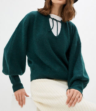 Γυναικείο πλεκτό πουλόβερ με κορδόνι VERO MODA 10251254 ΚΥΠΑΡΙΣΣΙ