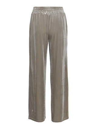 Γυναικείο παντελόνι βελούδο με ελαστική μέση VERO MODA 10256789 ΓΚΡΙ